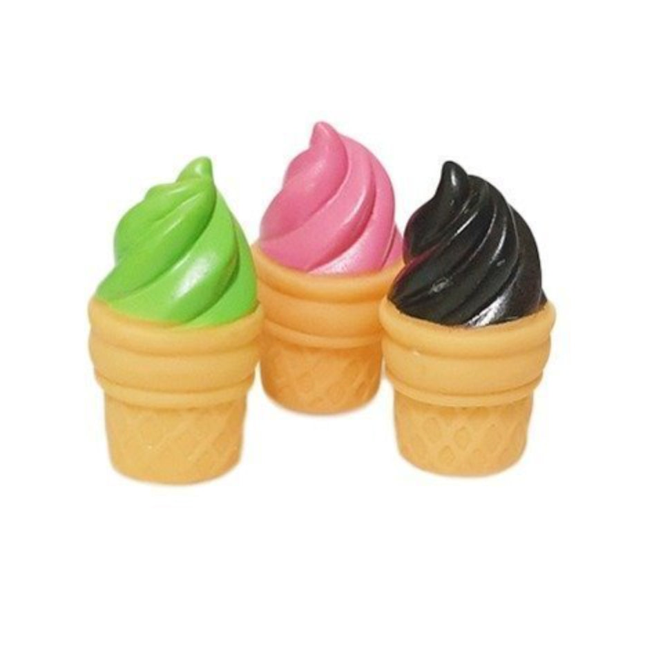 Ice Cream Cone Squeaky Dog Toy