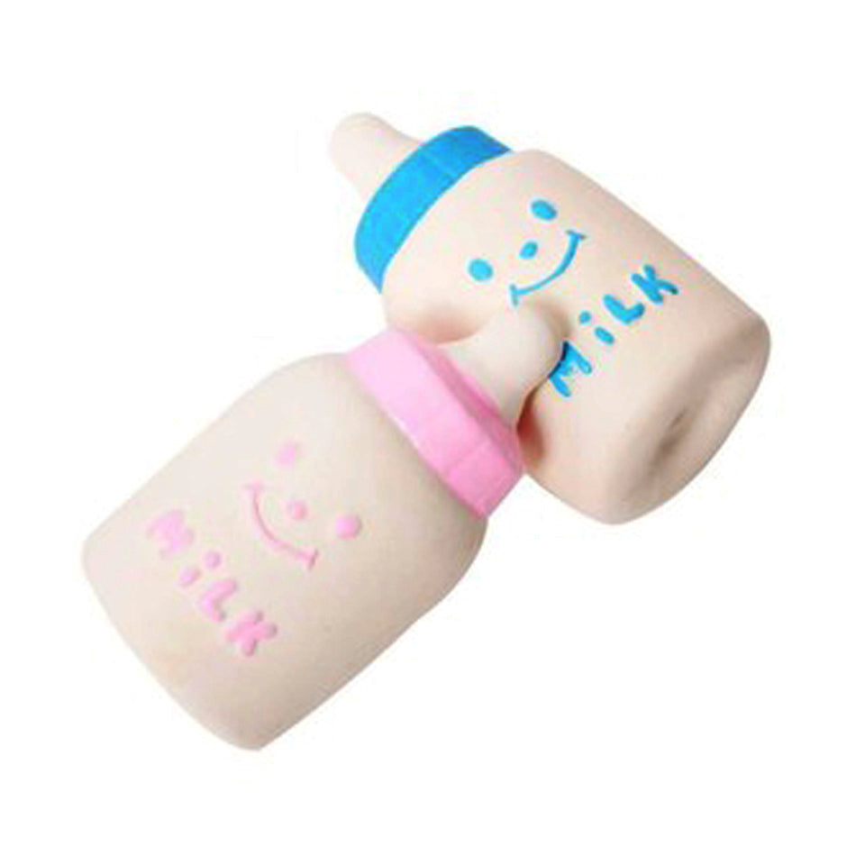 Latex Baby Milk Bottle Toy for Pets – BarkAHello.com